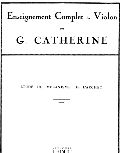Enseignement Complet du Violon — Catherine Georges