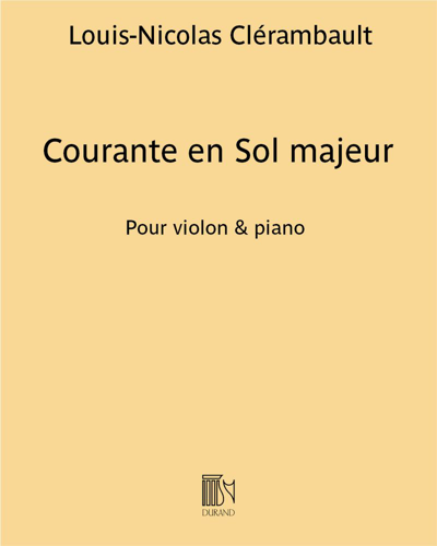 Courante in G major — Louis-Nicolas Clérambault
