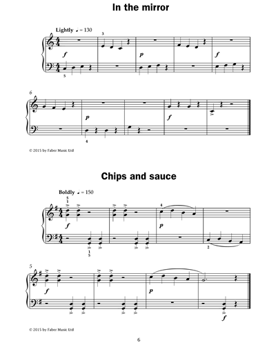 In the mirror & Chips and sauce (from 'Improve Your Sight-Reading! A Piece a Week Piano Grade 1') — 佚名