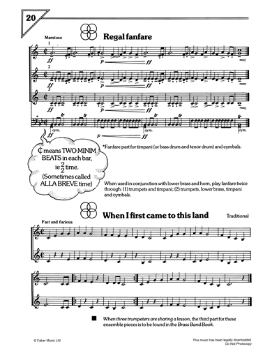 'Regal Fanfare' & 'When I First Came To This Land' — Traditional