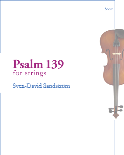 Psalm 139 — 斯文-达维德·桑德斯特伦