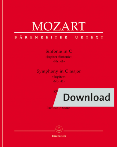 Symphony no. 41 in C major K. 551 "Jupiter Symphony" — 莫扎特