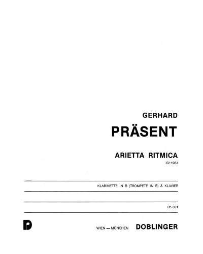 Arietta Ritmica — Gerhard Präsent