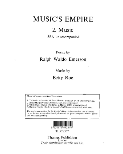 Music's Empire: 2. Music — Betty Roe