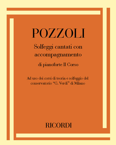 Solfeggi cantati con accompagnamento di pianoforte II Corso — Ettore Pozzoli