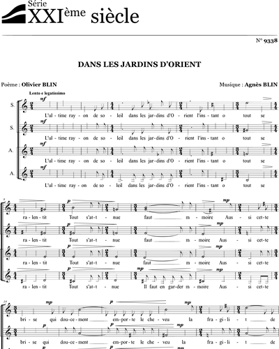 Dans les jardins d'orient — Agnès Blin