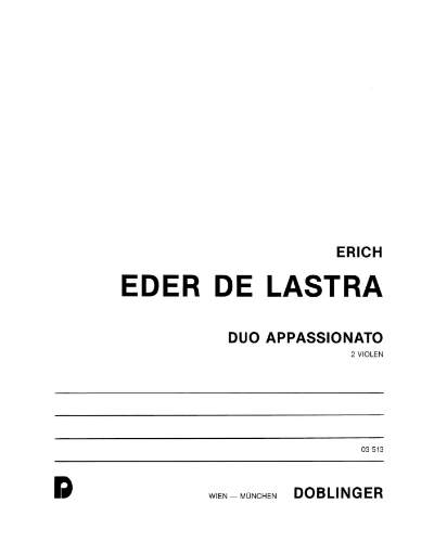 Duo appassionato — Erich Eder de Lastra