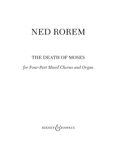 The Death of Moses — 内德·罗雷姆