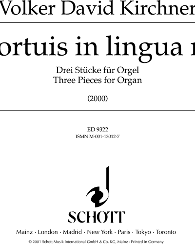 Con mortuis in lingua mortua — 福尔克尔·大卫·基希纳
