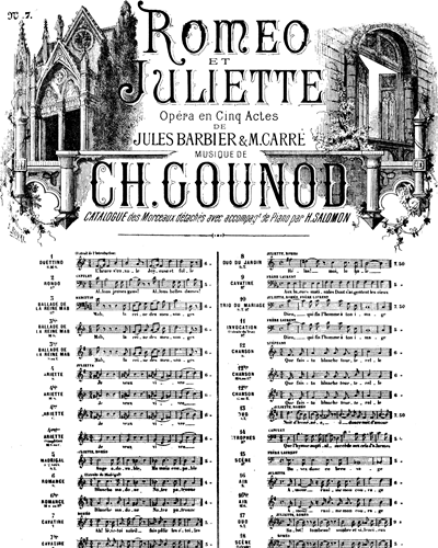 Roméo et Juliette No. 7 — 古诺