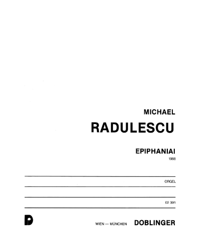 Epiphaniai — Michael Radulescu