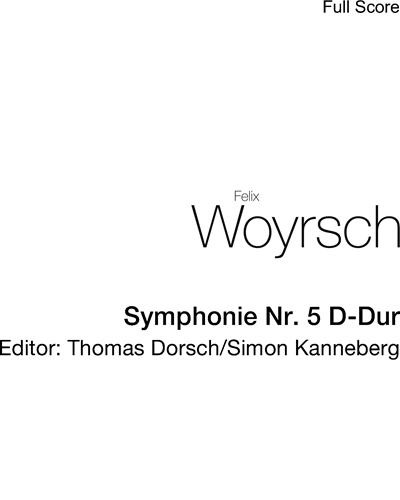 Symphony No. 5 in D major, op. 75 — Felix Woyrsch