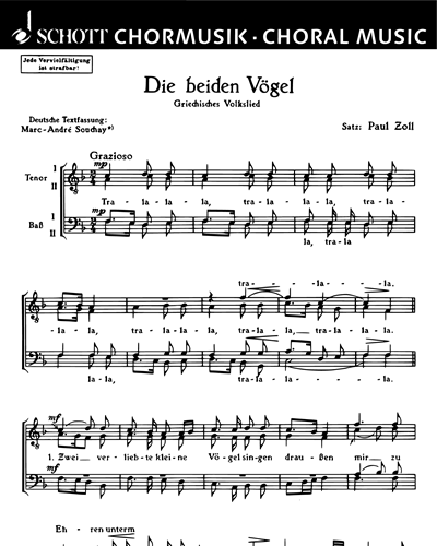 Die beiden Vögel — Paul Zoll
