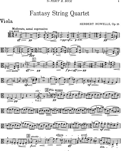 Fantasy for String Quartet — 豪厄尔斯