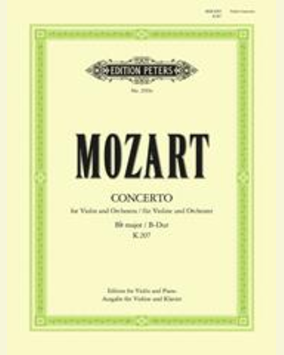 Concerto No. 1 in B flat K207 — 莫扎特
