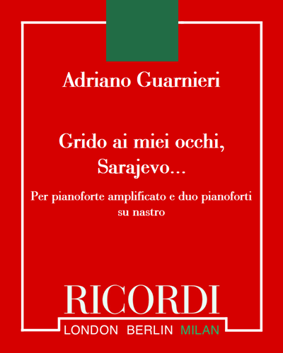 Grido ai miei occhi, Sarajevo... (Trio No. 7) — Adriano Guarnieri