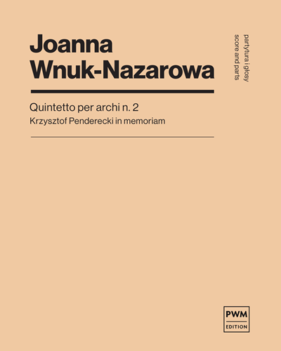 Quintetto per archi No. 2 — Joanna Wnuk-Nazarowa