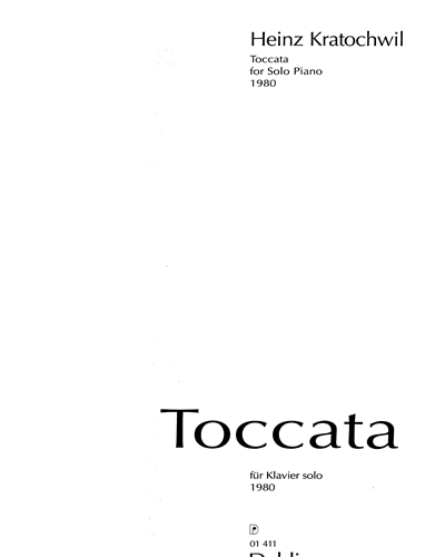 Toccata — Heinz Kratochwil