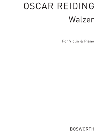Walzer for Violin and Piano, Op. 22 No. 2 — 里丁