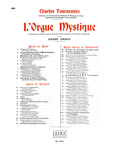 Festum Omnium Sanctorum, op. 57 — 夏尔·图尔内米尔