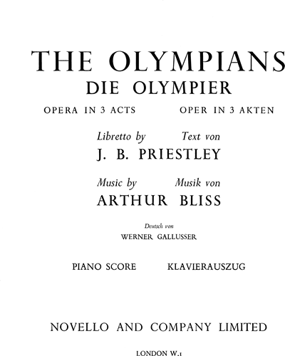 The Olympians — Arthur Bliss
