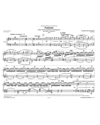 Fantasia on Popular Portuguese Themes — Armando José Fernandes