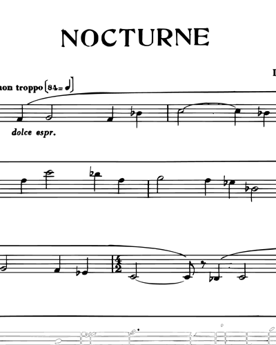 Nocturne for Oboe and Piano — Jean-Yves Daniel-Lesur