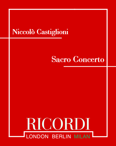 Sacro concerto — Niccolò Castiglioni