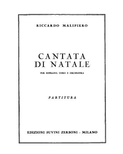 Christmas Cantata — Riccardo Malipiero