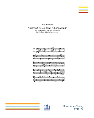 Zu zweit durch den Frühlingswald — Alfred Koerppen