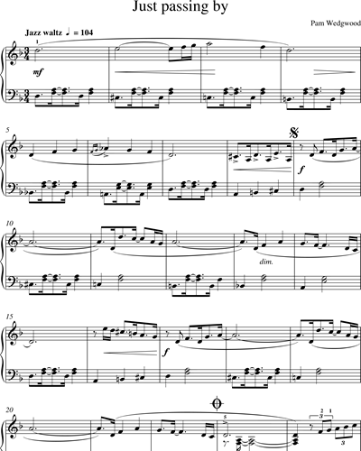 Just passing by (from 'Jazzin' About') — Pam Wedgwood