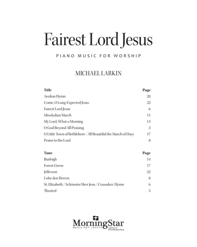 Fairest Lord Jesus: Piano Music for Worship — Michael Larkin