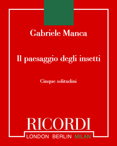 Il paesaggio degli insetti — Gabriele Manca