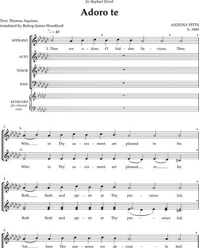 Adoro te — Antony Pitts