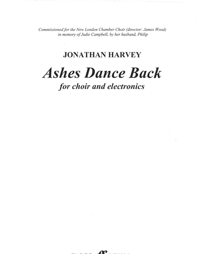 Ashes Dance Back — 乔纳森·哈维