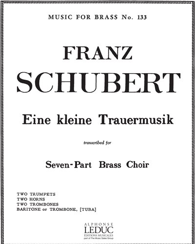 Eine kleine Trauermusik No. 133 — 舒伯特