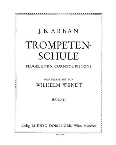 Trumpet School, Vol. 4 — 阿尔班