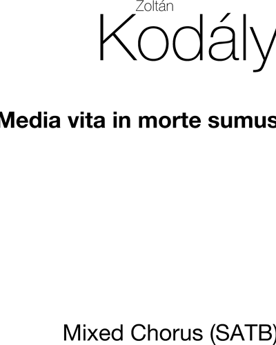Media Vita in Morte Sumus — 柯达伊