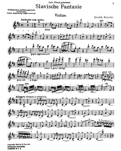 Slavonic Fantasy (in B minor) — Antonín Dvořák