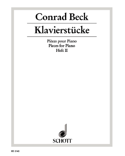 Pieces for Piano — Conrad Beck