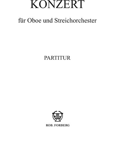 Concerto for Oboe and String Orchestra — Stephan Cosacchi