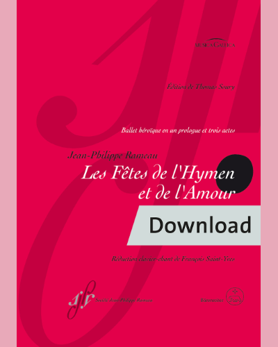Les Fêtes de l'Hymen et de l'Amour, RCT 38 — 拉莫