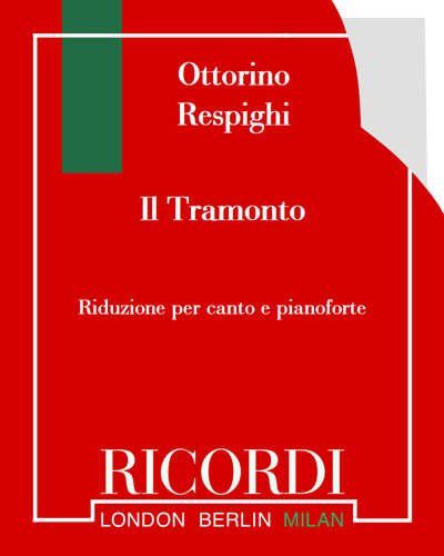 Il Tramonto (Poemetto lirico) — 雷斯皮吉