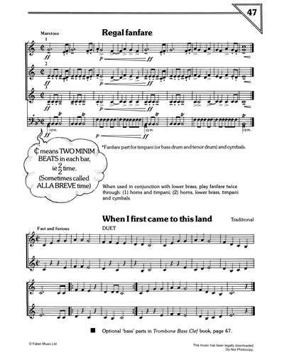 'Regal Fanfare' & 'When I First Came To This Land' — 传统