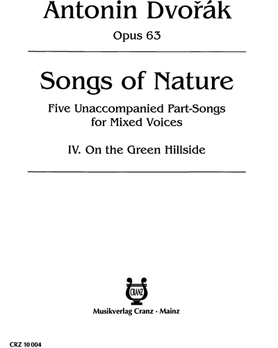 Songs of Nature — 德沃夏克