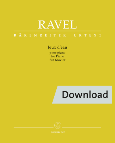 Jeux d'eau for Piano — 拉威尔
