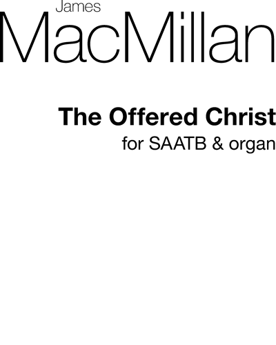 The Offered Christ — 詹姆斯·麦克米伦