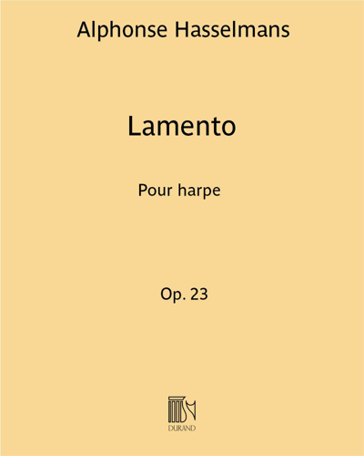 Lamento, op. 23 — Alphonse Hasselmans