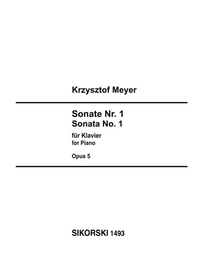 Sonata No. 1, op. 5 — Krzysztof Meyer