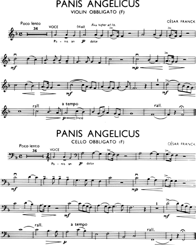 Panis Angelicus (in F) — 弗兰克